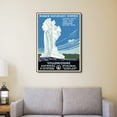 thumbnail image 4 of 36" x 48" Yellowstone National Park c1938 Vintage Travel Poster Wall Art, 4 of 4
