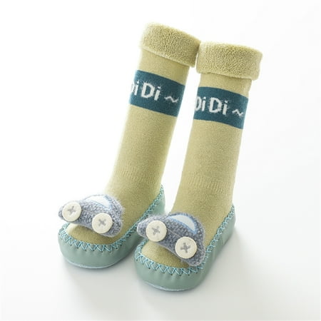 

Quealent Baby Girl Shoes Unisex Newborn Baby Booties Baby Girls Stripe Boots Soft Soles Infant Winter Warm Fleece Cozy Socks Shoes Mint Green 18 Months