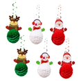 thumbnail image 1 of 6x adornos colgantes de Navidad Bola de panal colgantes de papel decoración de Navidad para la pared del hogar sala de estar telón de fondo para, 1 of 6