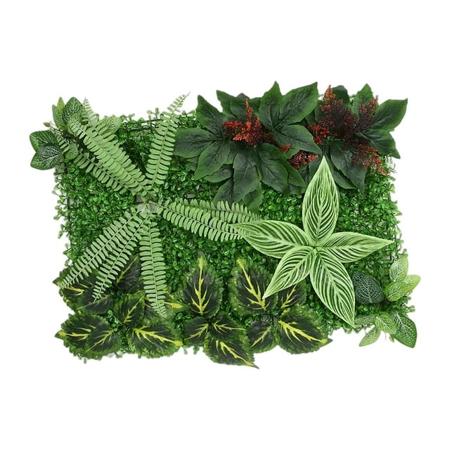 GUOOL 15.7*23.6" Grass Wall Panel Fence Background Privacy Screen Topiary Carpet Green H
