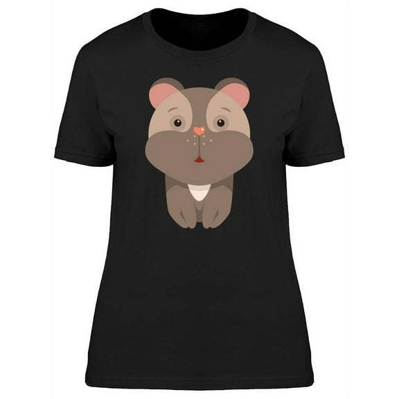 Cartoon Baby Hamster T-Shirt Women -Image by Shutterstock, Female Small
