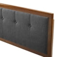 thumbnail image 4 of Tufted Headboard, Full, Walnut Charcoal Gray, Wood, Mid Century Bedroom, Modern Contemporary HB35154, 4 of 9