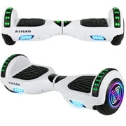 SISIGAD Hoverboard with Bluetooth 36V 6.5 In. Two-Wheel Self Balancing Hoverboard Electric Scooter Hoverboard for Kids Gift UL 2272 Certified White