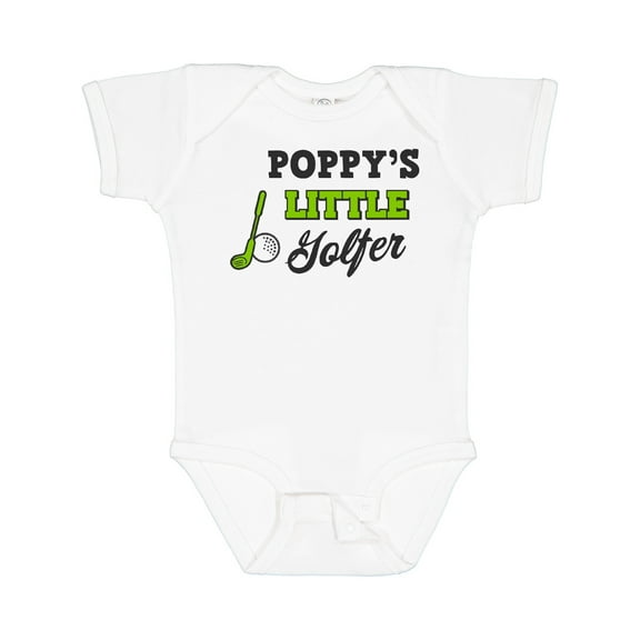 Inktastic Poppys Little Golfer with Golf Club and Ball Boys or Girls Baby Bodysuit