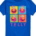 thumbnail image 3 of Sesame Street - Telly Grid - Toddler and Youth Short Sleeve Graphic T-Shirt, 3 of 5