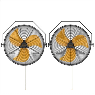 Simple Deluxe 18 Inch Industrial Wall Mount Fan, 3 Speed Simple Deluxe 18 Inch Industrial Wall Mount Fan, 3 Speed
