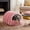 Pink, variant on LEVEO Cat Cave Bed with Tunnel Design,Caterpillar Shape Cat Cave Bed,Cat Cave Bed,Removable and Washable Winter Closed-Off Cat Bed, for Indoor Cats and Small Dogs(Gray,M)
