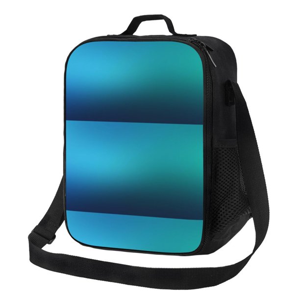 Disketp Blue to turquoise Bolsa Térmica Estampada para Almuerzo, Lonchera para Hombres y Mujeres Adultos