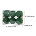 thumbnail image 3 of XYAIYT Christmas Decorations Foam Hanging Holiday Ornament with Sequins and Pearl Beads for Tree Tabletop Centerpiece Garland Wreath Party Venue Gift Plastic Christmas Ornaments 6.2in Green, 3 of 6