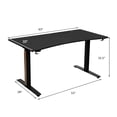 thumbnail image 2 of Gymax 63'' Gaming Desk T- Shaped Computer Desk Gamer Table w/Headphone Hook&Cup Holder, 2 of 10