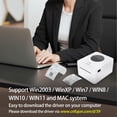 thumbnail image 3 of Label Printer,Usb 160mm/s Speed One Label Maker 160mm/s Speed Thermal Label Printer Label All In Speed Thermal Sticker All In One Siuke Thermal In One Label Maker Wired Usb Printer 4x6'' Label Buzhi, 3 of 6