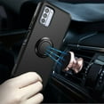 thumbnail image 4 of For Samsung Galaxy S23 FE /Fan Edition 5G Hybrid 360° Rotate Ring Stand Magnetic Hard TPU Shockproof + Screen Protectror Cover ,Xpm Phone Case [ Black ], 4 of 11