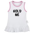 thumbnail image 1 of Hold Me Funny Dresses For Baby, Newborn Babies Skirts, Infant Princess Dress, 0-24M Kids Graphic Clothes (White Sleeveless Dresses, 12-18 Months), 1 of 4