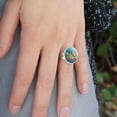 thumbnail image 2 of Back 40 Barn Keepin' It Rural Rise and Shine Rooster Farm Farming Silver Plated Adjustable Novelty Ring, 2 of 4