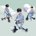 thumbnail image 2 of 3 Wheels Balance Bike Foldable Children's Scooter Kids's Ride-on Toys Baby Running 3 In 1 Tricycle Kick Scooter Children heqiyong LED, 2 of 2