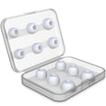 thumbnail image 1 of [6 pares] Almohadillas de repuesto para AirPods Pro para accesorios AirPods Pro, puntas de auriculares de silicona con orificio de reducción de ruido, con caja de almacenamiento portátil (blanco)   JM, 1 of 5