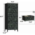 thumbnail image 2 of aFurnulem White Tall Dresser for Bedroom,Vertical Storage Tower Unit and End Table with 6 Drawers, Nightstand Furniture with Fabric Drawer Organizer in Living Room,Closet,Entryway,Hallyway, 2 of 10