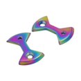 thumbnail image 4 of juego de pedales de bloqueo de titanio shaofei placa de pedal de bicicleta pajarita morado, 4 of 5