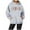Light Gray, variant on SIYUDAN Womens Sweatshirt Hoodies Christian Sweatshirts Letter Print Christian Sweatshirt Oversized Pullover Hoodie Winter Essentials Cute Womens Clothes