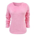 thumbnail image 5 of Sweaters For Women Fuzzy Cowl Neck Long Sleeve Fashionable Loose Pullover Sweater L Womens Sweaters, 5 of 6