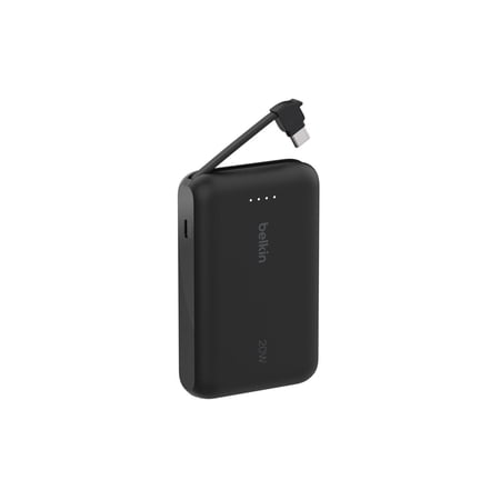 Belkin（ベルキン） BoostCharge 20W ケーブル内蔵 モバイルバッテリー10000mAh BPB021fqBK