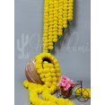 thumbnail image 3 of Marubhumi 5 Pcs of 4.5 Feet Long Strands Artificial Marigold Flowers Garland for Diwali, Traditional Indian Decor, Christmas Decor, Wedding Gift, Bush Floral Themed Party, DIY, Backdrop, 3 of 6