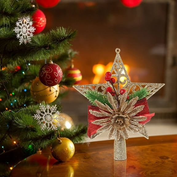 BESTYASH Unique Tree Topper Treetop Plastic 1Pack