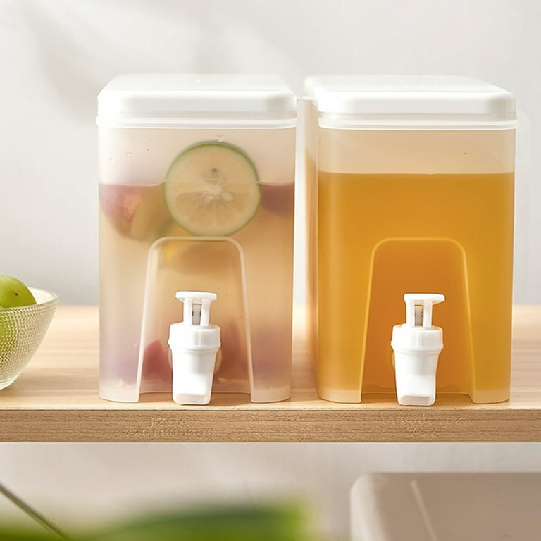 Beverage Dispenser For Fridge Portable Barrel Transparent Food