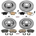 thumbnail image 3 of PowerStop Front and Rear Z23 Evolution Sport Carbon-Fiber Ceramic Brake Pad and Drilled & Slotted Rotor Kit Fits: AUDI Select Models K4013, 3 of 10