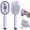 Purple, variant on Steam Hair Straightener 3-in-1 Mist Detangling Brush with Red Light Scalp Care Rechargeable Cordless Self-Cleaning Styling Tool for Travel Home Salon