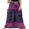 thumbnail image 3 of Femmes Boho Beach Pants Femme Taille Haute Décontracté Évasé Jambe Large Droite Impression Pantalon de Plage, 3 of 7