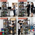 thumbnail image 6 of 3D Printer Stand with Filament Storage, Heavy-Duty Metal Frame, T-Type Holder & Power Panel, Open Frame Workstation for Home & Workshop,Small, 6 of 8