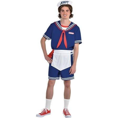 Party City Steve Scoops Ahoy Halloween Costume for Men, Stranger Things with Accessories