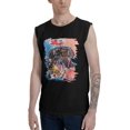 thumbnail image 2 of Jean Michel Basquiat Men's Cotton Sleeveless Crewneck T Shirts Vintage Graphic Tees Shirt Tops, 2 of 7
