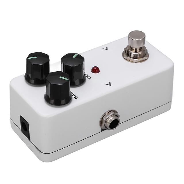 Guitar Effect Pedal BOOSTER Mini Single Adjustable Musical Instrument Accessory White