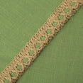 thumbnail image 3 of Pack of 2 Farmhouse Decorative Throw Pillow Covers Burlap Linen Trimmed Tailored Edges Off White 18 x 18 inches, 45 x 45 cm-Green-20" x 20"-Green, 3 of 5