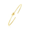 thumbnail image 1 of 14k Yellow Gold Polished Cuff Bangle with Knot, 1 of 2