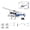 Blue, variant on FB-05 6CH RC Helicopter for Adults with Optical Flow & Barometer Altitude Hold, 2.10G Remote Control, LED Navigation Lights, Hobby Remote Control Helicopter RTF