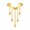 Gold-2, variant on Open Ring for Women, Gold V Shape Faux Pearl Tassel Statement Jewelry for Daily Parties Fau Pearl Tassel