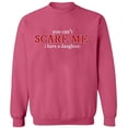 thumbnail image 2 of OXI Crewneck Sweatshirt - You Can't Scare Me,Basic Casual Sweatshirts for Men's and Women Fleece Sweatshirt Long Sleeve- Safety Pink 3X-Large, 2 of 2