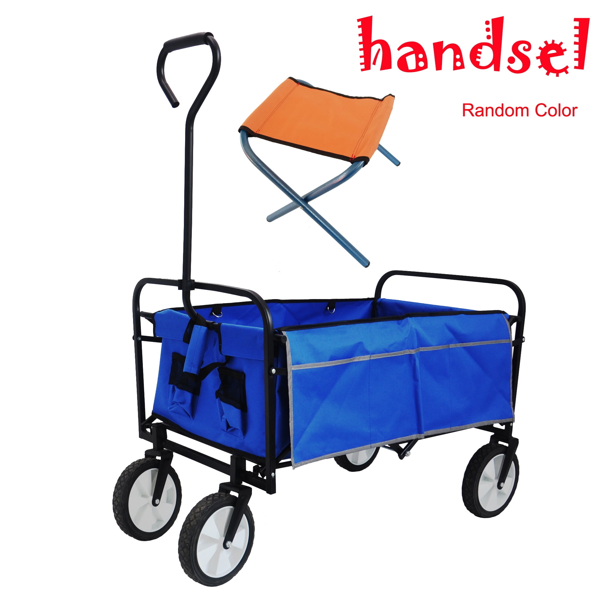 Foldable Wagon, Portable Outdoor Folding Beach Wagon, Garden Shopping