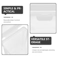 thumbnail image 3 of Shisuyan 2pcs Plastic Storage Box Office Classroom Tabletop Storage Container Stationery Makeup Hairclips Box, 3 of 9