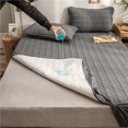 thumbnail image 1 of Protège-matelas Imperméable Housse en Coton Lavé, Design Antibactérien Absorbant la Sueur Respirant, 1 of 6