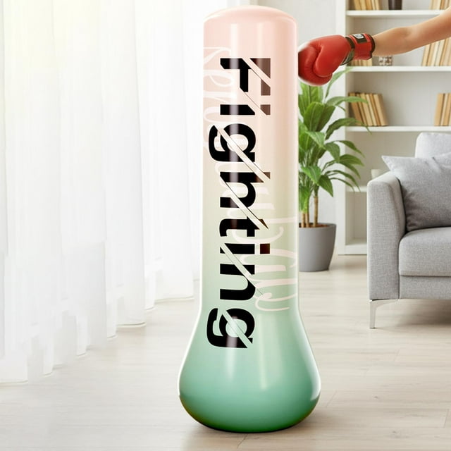 Saco de boxeo inflable para niños, columna de boxeo, juguete fácil de inflar, independiente 15 m