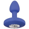 thumbnail image 3 of CalExotics Cheeky Gems Rechargeable Vibrating Silicone Anal Probe, Small, Blue, 3 of 7