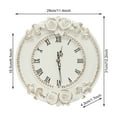 thumbnail image 3 of Vintage Decorative Wall Clock, Small Round White Wall Clock Battery Operated Silent French Country Decor Wall Clocks for Farmhouse, Kitchen, Bedroom, 3 of 21