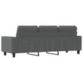 thumbnail image 3 of vidaXL 3-Seater Sofa Dark Grey 180 cm Fabric, 3 of 5