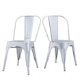 thumbnail image 2 of Steve Silver Musgraves Silver Metal Dining Chair, 2 of 5