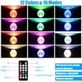 thumbnail image 5 of 20W Christmas Halloween Spot Lights Outdoor, RGB Color Changing Landscape Spotlight 120V IP65 Waterproof with Plug & Remote, for Yard Garden, 4 pack, 5 of 8