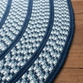thumbnail image 3 of SAFAVIEH Braided Tanisha Bordered Reversible Area Rug, Ivory/Navy, 5' x 8' Oval, 3 of 10